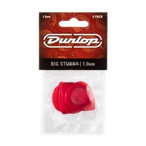 DUNLOP - 475P-1.0 - Big Stubby Player (ensemble de 6) - 1.0mm