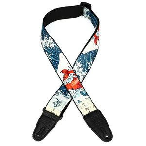 LEVY'S - MPD2-016 - Sangle de guitare en polyester, Eastern Harmony Series - Koi Fish