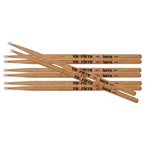 VIC FIRTH - AMERICAN CLASSIC® - 5b nylon - SÉRIE TERRA - pack de 4