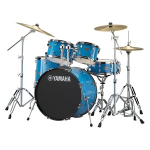 YAMAHA - Rydeen drumset 10 / 12 / 16 / 22 / snare with hardware / bench / cymbals paiste 101 - Sky Blue