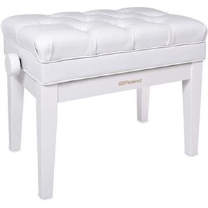 ROLAND - RPB-500PW - PIANO BENCH - ADJUSTABLE - WITH STORAGE - POLISHED WHITE