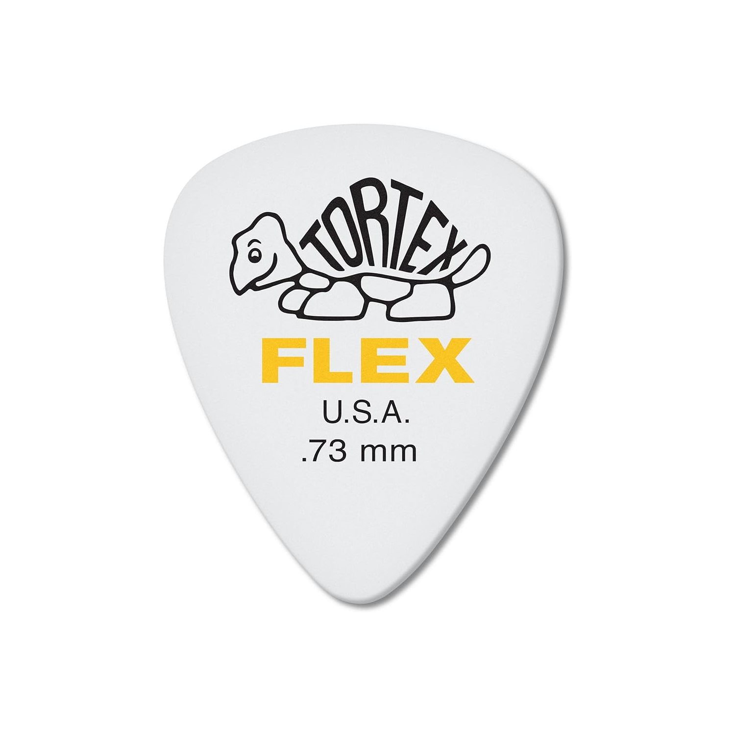 DUNLOP - 428P.73 - Yellow 0.73mm Tortex® Flex Standard - 12 pack