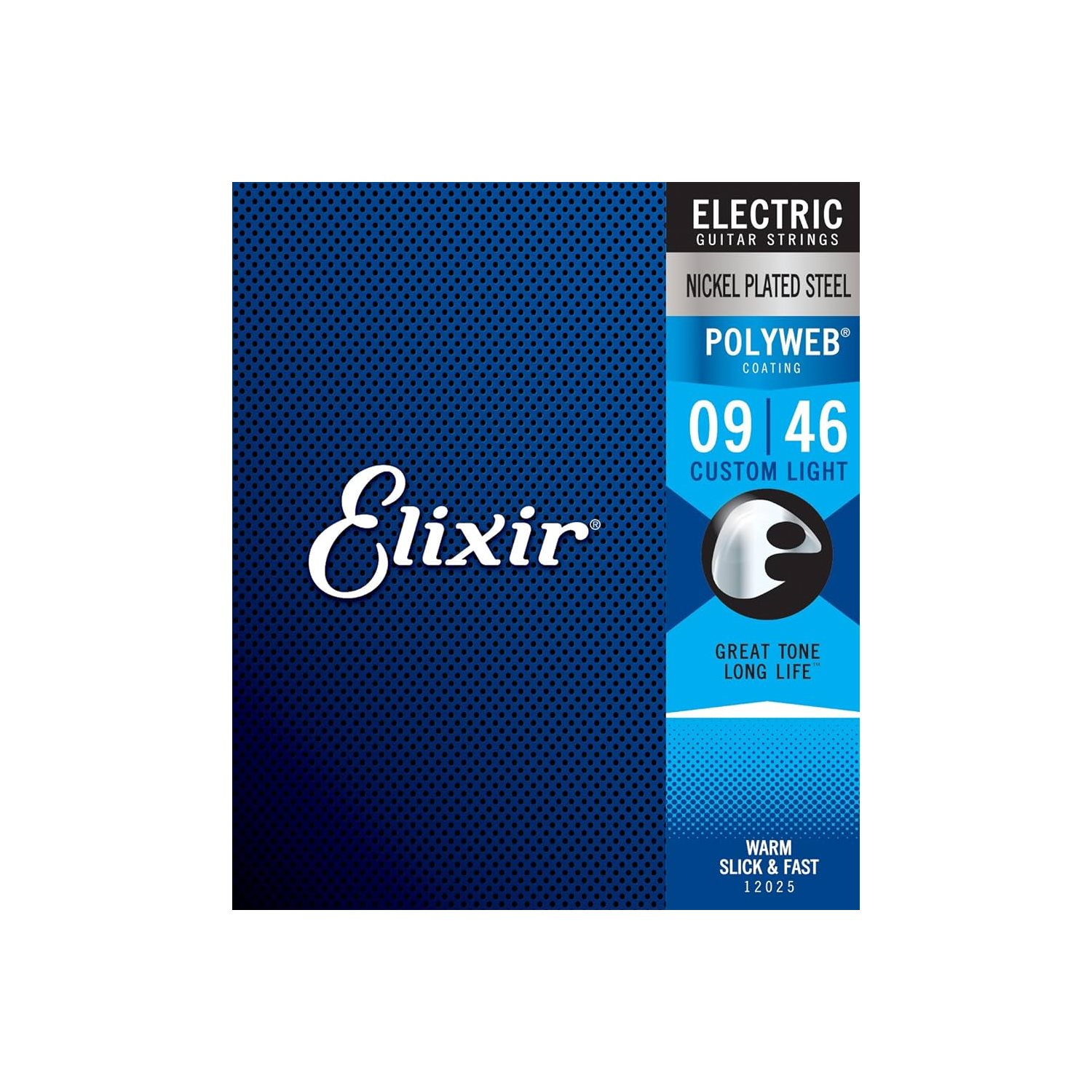 ELIXIR - 12025 - Electric guitar Strings - 6 strings - POLYWEB Coating - 9-46