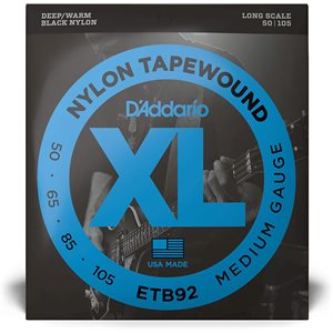 D'ADDARIO - ETB92 - Basse électrique à 4 cordes - long scale - tapewound - 50-105