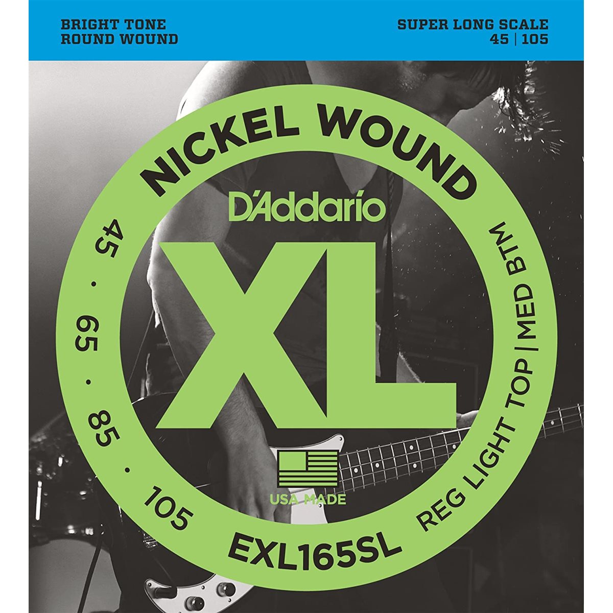 D'ADDARIO - EXL165SL - electric bass strings - super long scale - 45-105