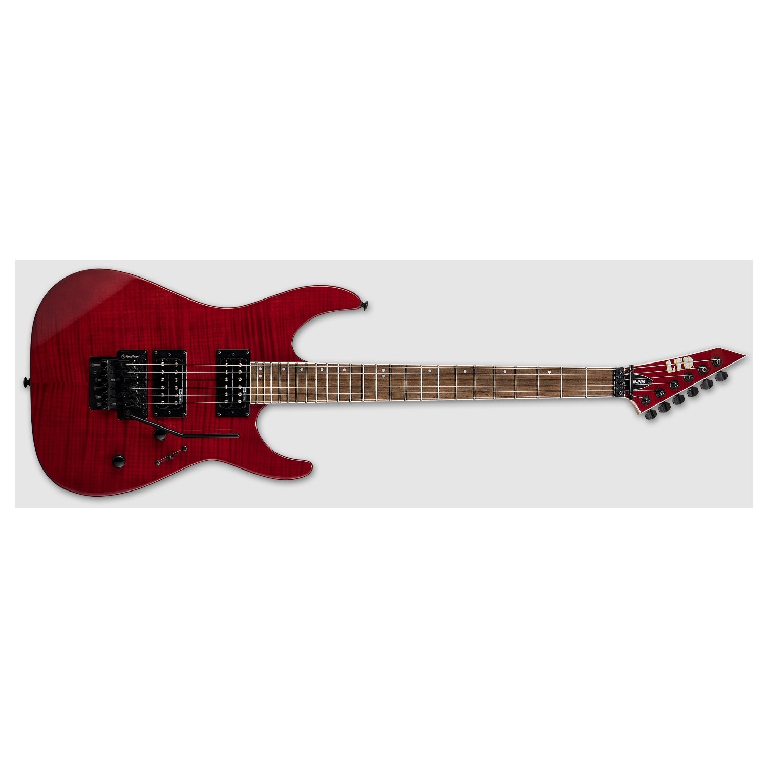 ESP LTD - M200FM STR - Electric guitar - SEE THRU RED