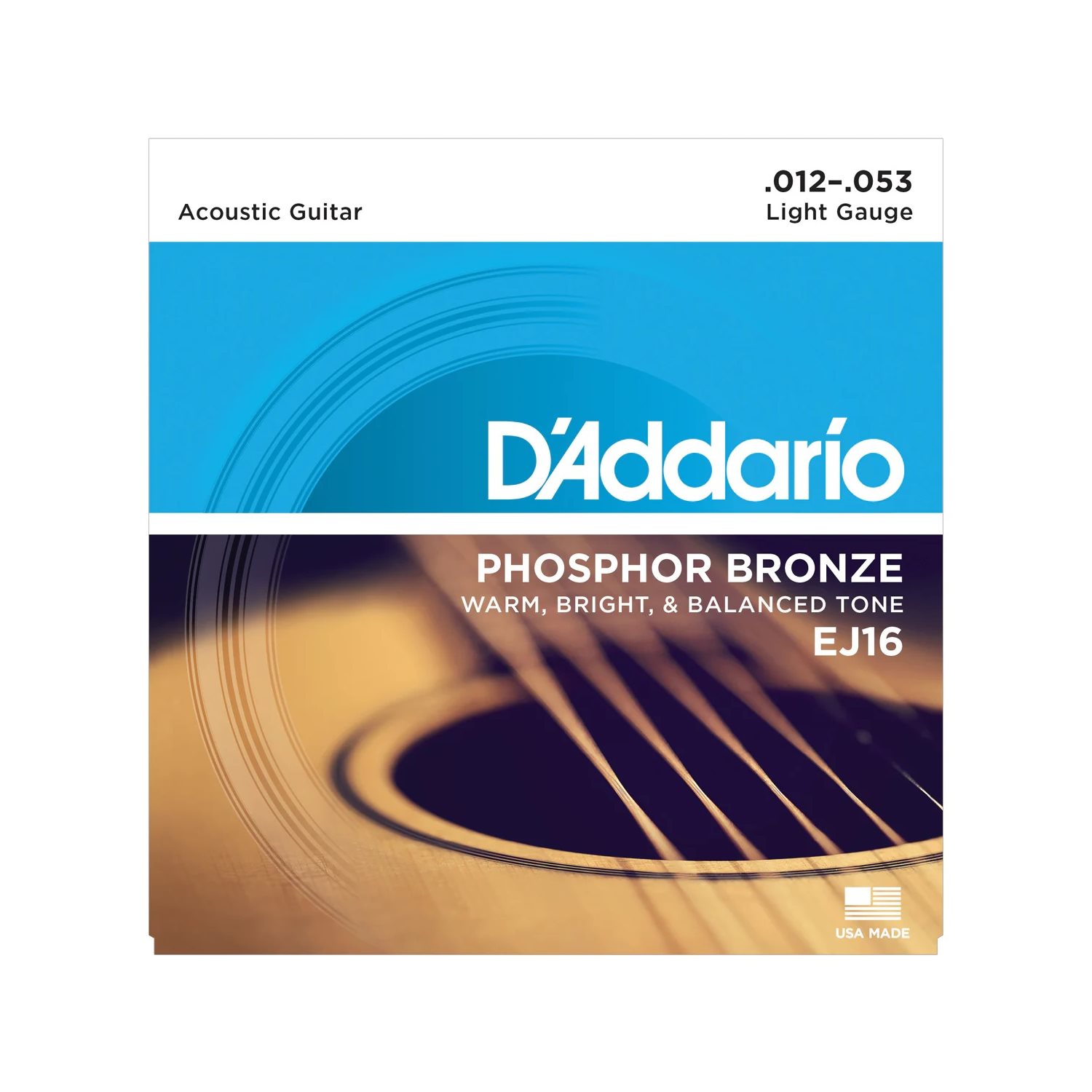 D'ADDARIO - EJ16 - Cordes de guitare acoustique - 12-53