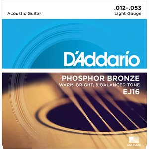 D'ADDARIO - EJ16 - Cordes de guitare acoustique - 12-53