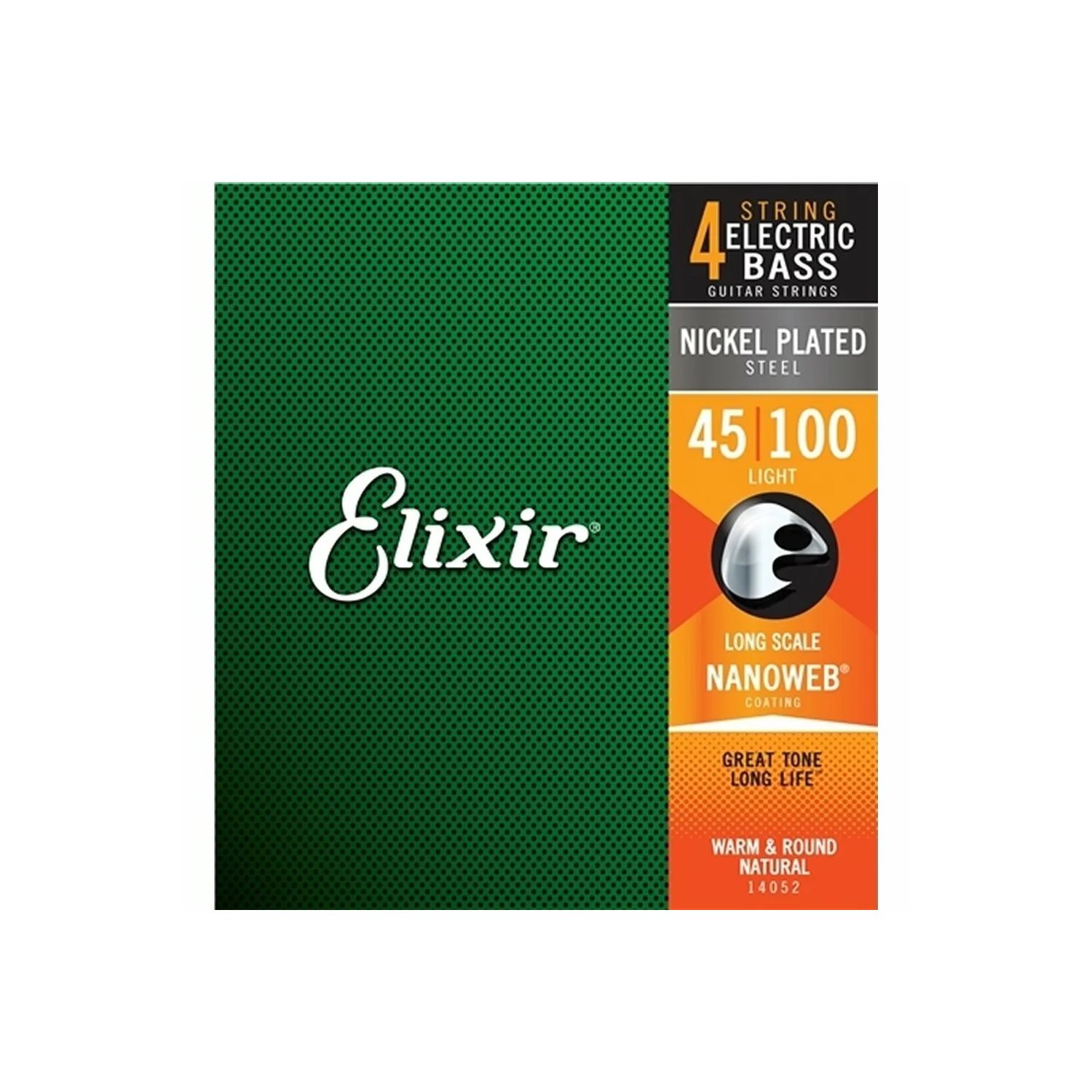 Elixir - 14052 - electric Bass Strings - 4 string - Nanoweb Coating - 45-100