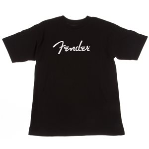 FENDER - SPAGHETTI LOGO T-SHIRT - X LARGE - black