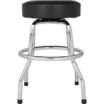 FENDER - Fender™ Custom Shop Chevron Logo Barstool, Black / Chrome, 24''