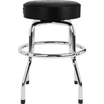 FENDER - Fender™ Tabouret de bar Spaghetti Logo Pick Pouch, Black / Chrome, 24''