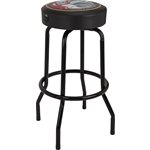 FENDER - Fender™ Tabouret de bar avec Logo Spaghetti Pick Pouch, noir / chrome, 30''