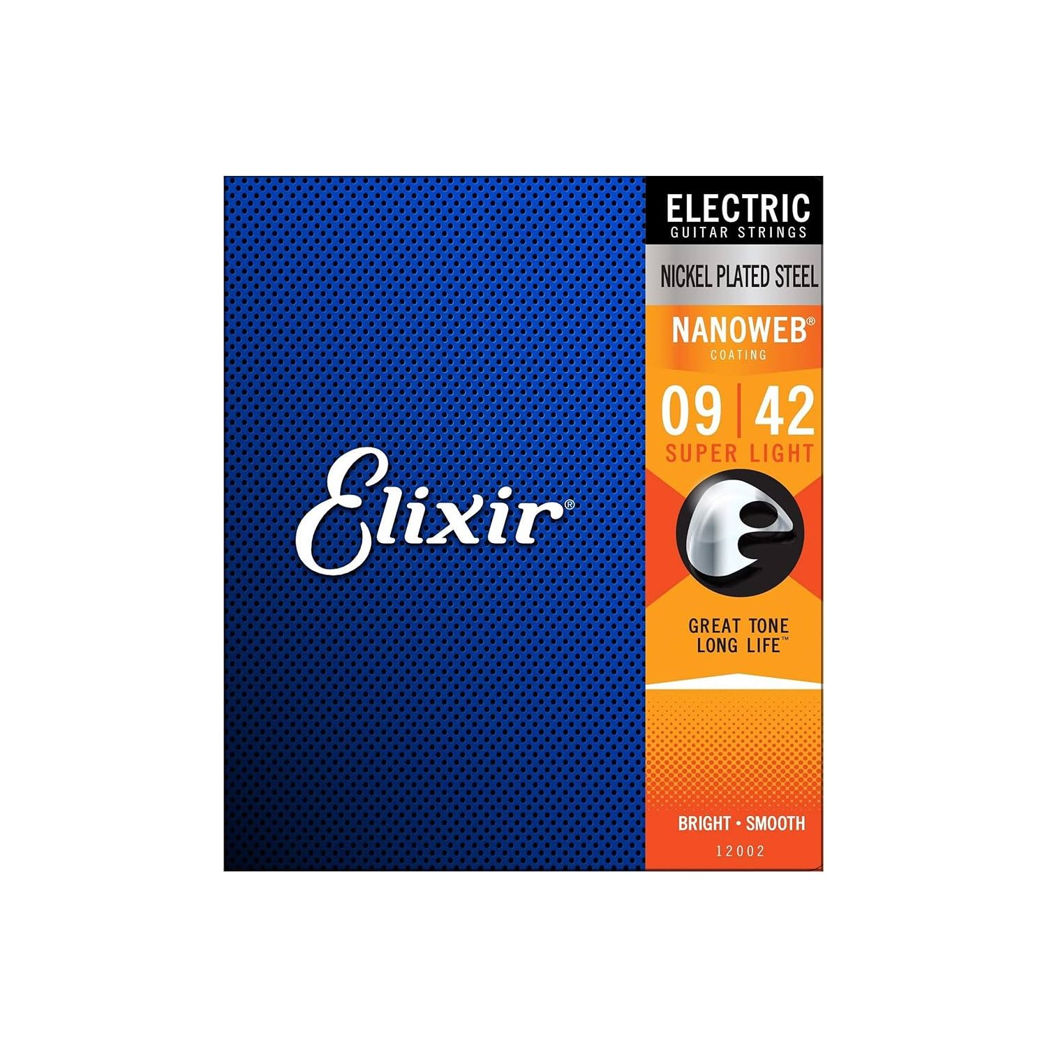 Elixir - 12002 - Electric Guitar Strings with Nanoweb Coating - 9-42