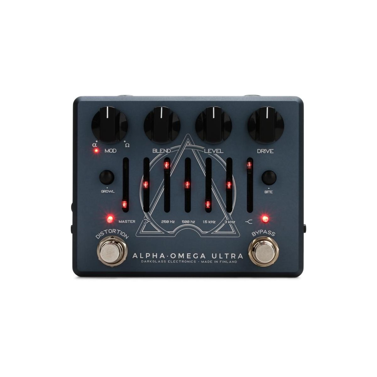 DARKGLASS - Alpha Omega Ultra V2 - Dual Bass Preamp / OD Pedal with Aux In