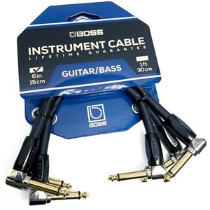 BOSS - BIC-PC-3 - INSTRUMENT CABLE - 6' INCHES - PACK
