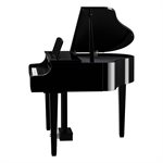 YAMAHA - CLP865GP - Piano à queue numérique Clavinova - Ébène poli