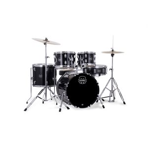 MAPEX - Comet 5-Piece Drum Kit (18,10,12,14,SD) with Cymbals and Hardware - Dark Black