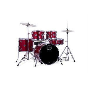 MAPEX - Comet 5-Piece Drum Kit (20,10,12,14,SD) with Cymbals and Hardware - Infra Red