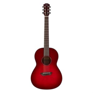 YAMAHA - CSF1M SOLID TOP PARLOR - CRIMSON RED BURST