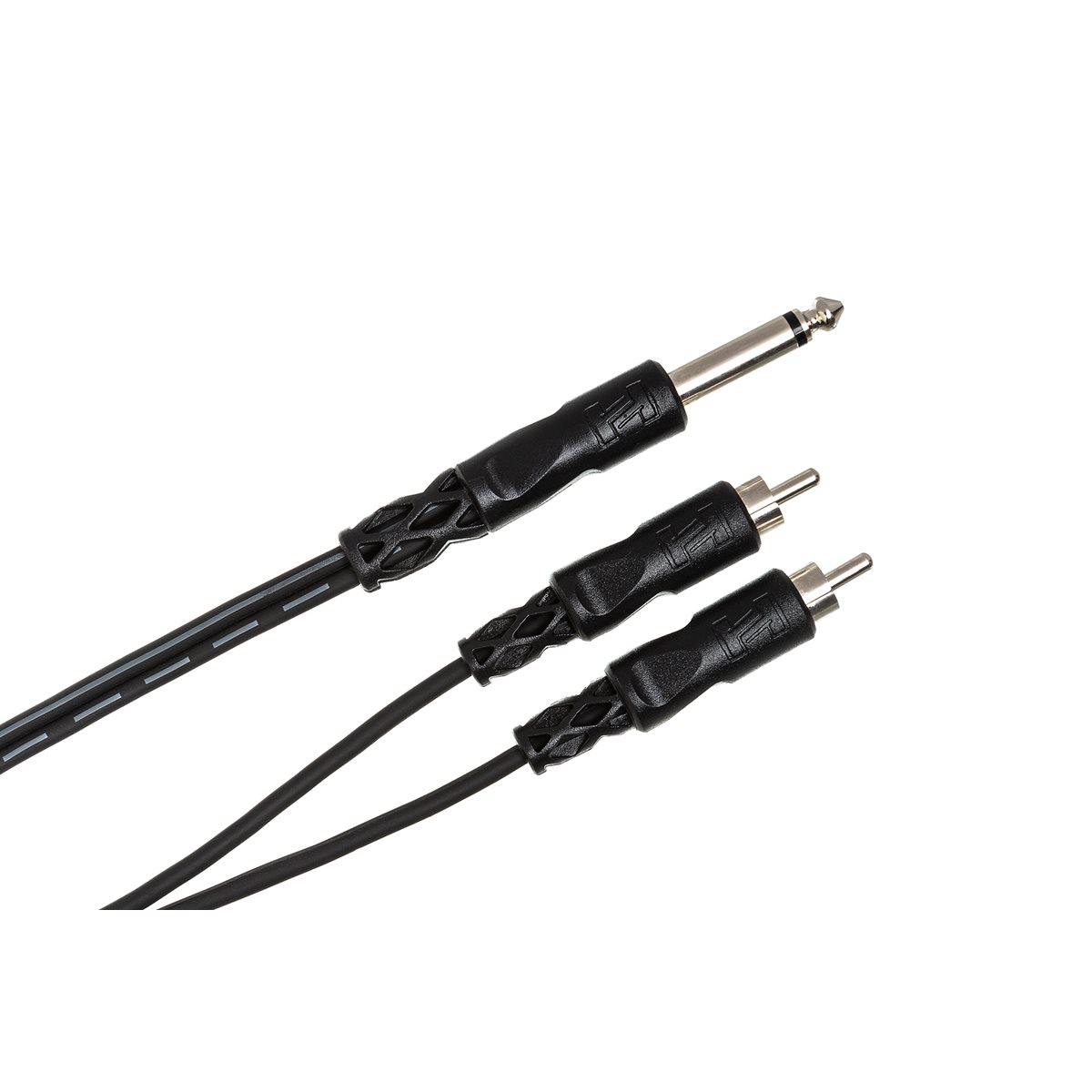 HOSA - Y Cable 1 / 4 in TS to Dual RCA - 3m