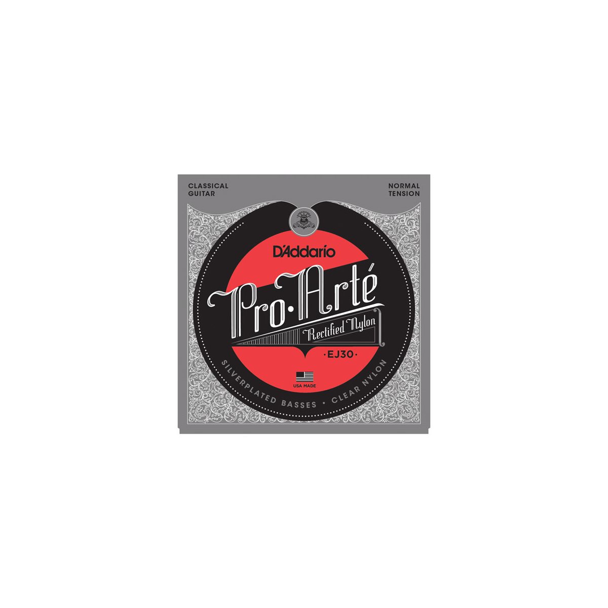 D'ADDARIO - EJ30 - corde de guitare classique - Filage d'argent - tension normale