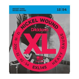 D'ADDARIO - EXL145 - Plain 3rd Electric Guitar Strings - 12-54