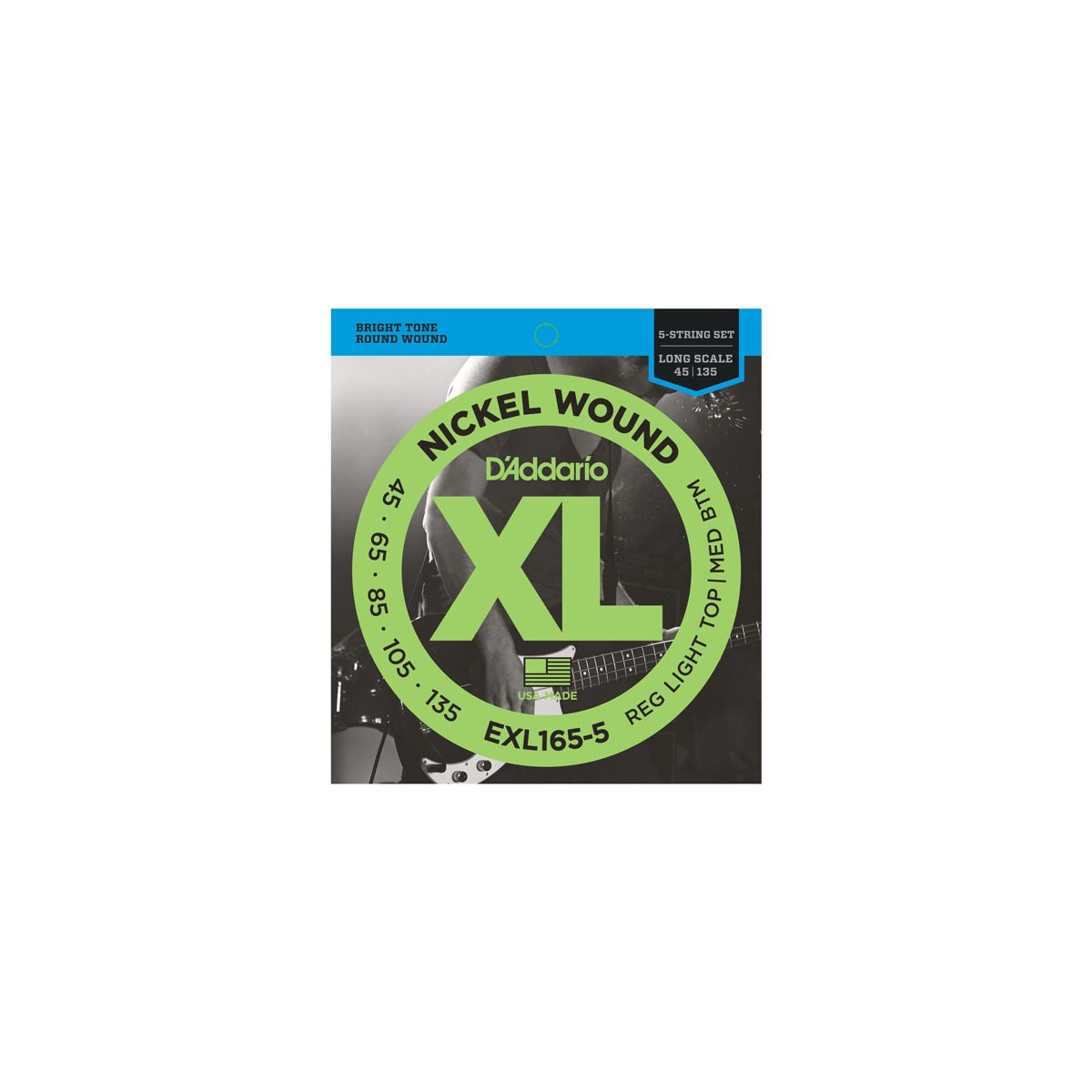 D'ADDARIO - EXL165-5 - electric bass strings - 5-string - 45-135