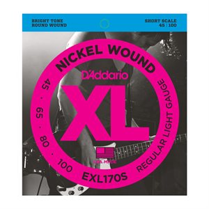 D'ADDARIO - EXL170S - bass strings - short scale - 45-100