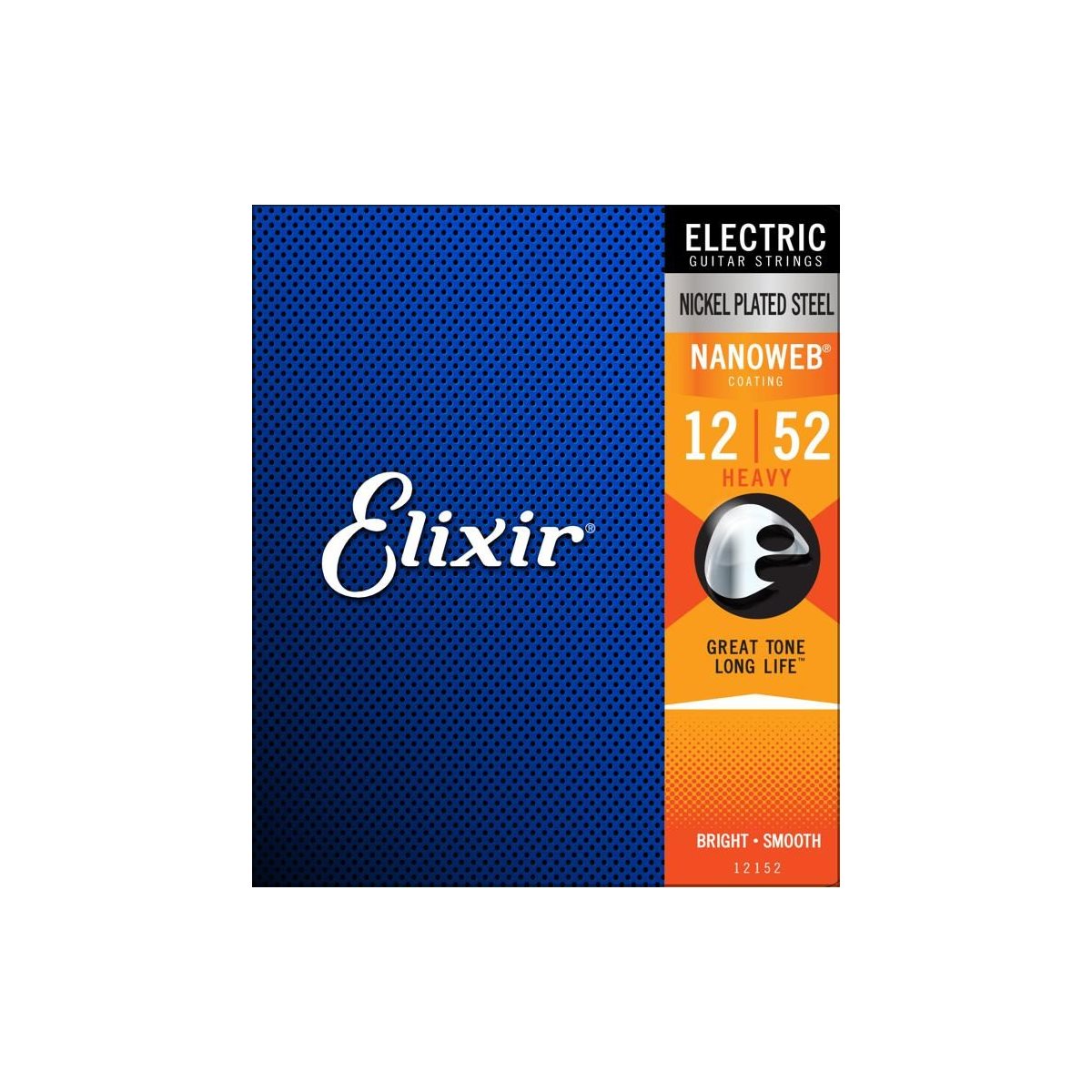 ELIXIR - 12152 - Nanoweb Electric Guitar Strings - 12-52