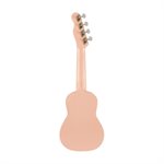 FENDER - Venice Soprano Ukulele - Manche en noyer - Shell Pink