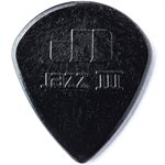 DUNLOP - JAZZ III BLACK - ensemble de 6 pick