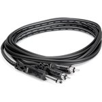 HOSA - Câble Y 1 / 4 po TS vers Dual RCA - 3 m