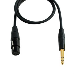 DIGIFLEX - série Performance - XLR F vers 1 / 4" TRS - 20'