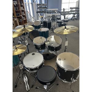 MAPEX - VENUS 5 PIECE ROCK COMPLETE SETUP - (10-12-16-22-S14) - Steel blue - demo