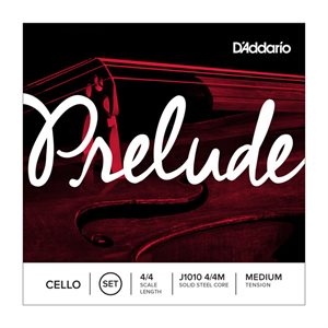 D'ADDARIO - J1010 - Jeu de cordes pour violoncelle Prelude, tension moyenne - 4 / 4