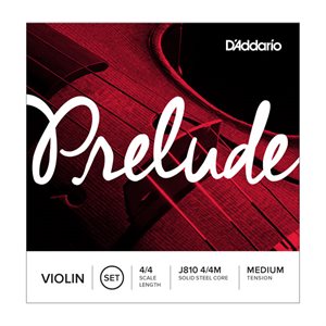 D'ADDARIO - J810-4 / 4 - Jeu de cordes pour violon Prelude - Diapason 4 / 4 - Tension moyenne