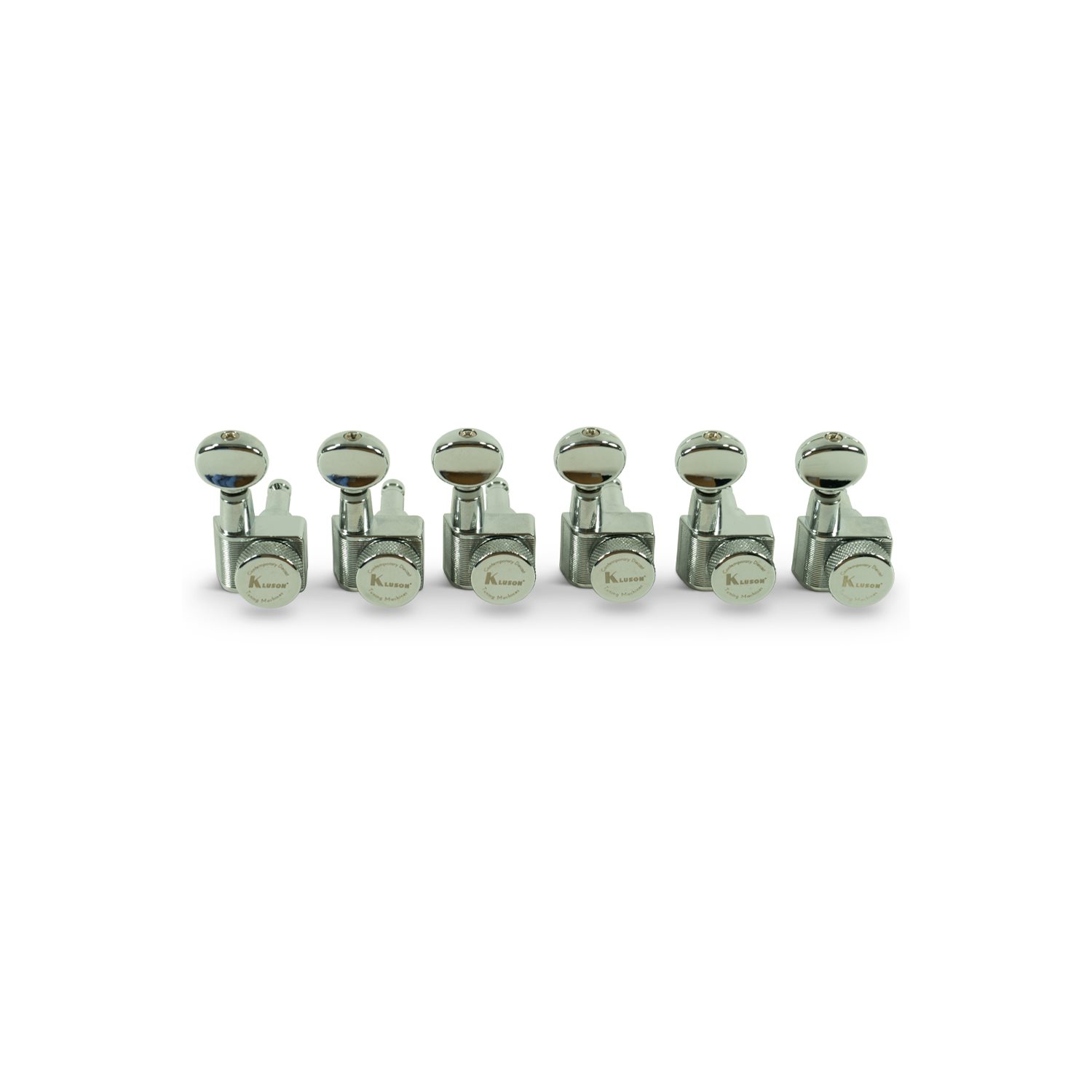 KLUSON - KCDFL-6B-C - 6 In Line Locking Contemporary Diecast Series 2 Pin Tuning Machines - chrome