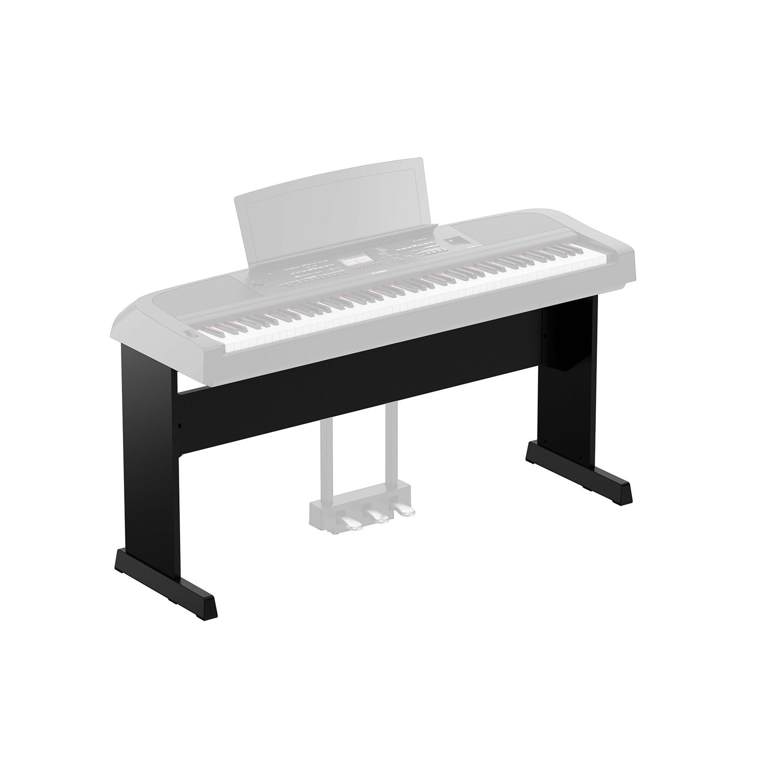 YAMAHA - L300 B - Support de clavier en bois pour DGX-670 - Noir