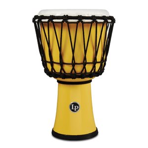 LP - LP1607YL - 7-INCH ROPE TUNED CIRCLE DJEMBE WITH PERFECT-PITCH HEAD - yellow