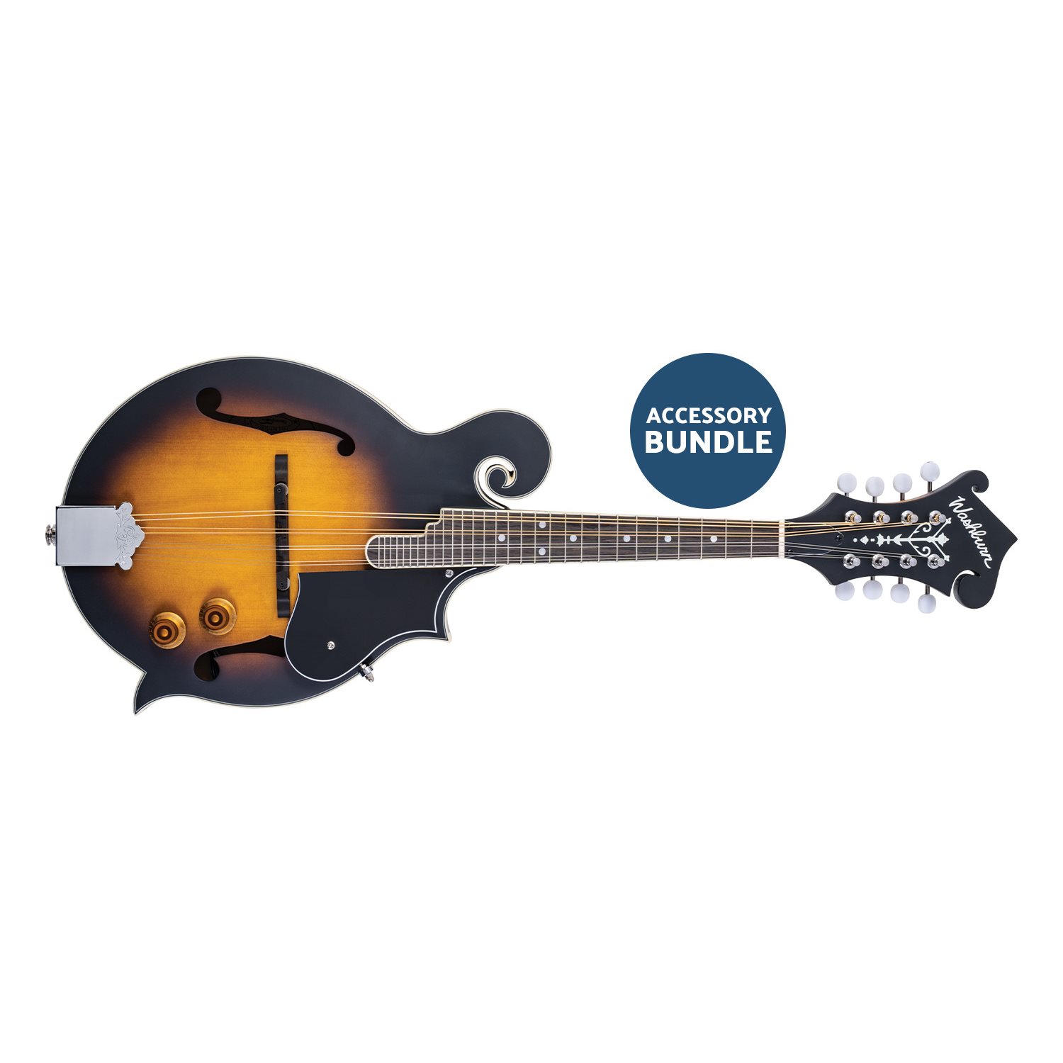 WASHBURN - M3EK-A - Pack de Mandoline - avec étui - Sunburst Finish