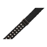 LEVY'S - MC8TWEY-BLK - 2'' Wide Black Cotton Guitar Strap