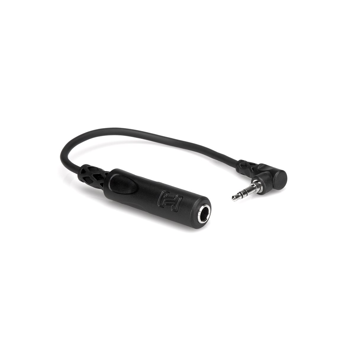HOSA - MHE100.5 - 1 / 4 inch TRS Female to Right-angle 3.5mm TRS Male Adapter Cable