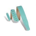 LEVY'S - MS26DE-SEA - Dandelion Emboss Guitar Strap - Seafoam