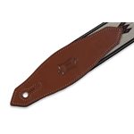 LEVY'S - MSSN80-TAN - Guitar Strap 2'' with Burnished Veg-Tan Leather Ends