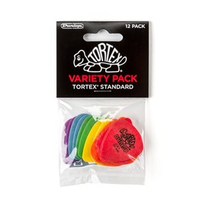 DUNLOP - PVP418 - TORTEX® STANDARD PICK VARIETY PACK - 12 PACK