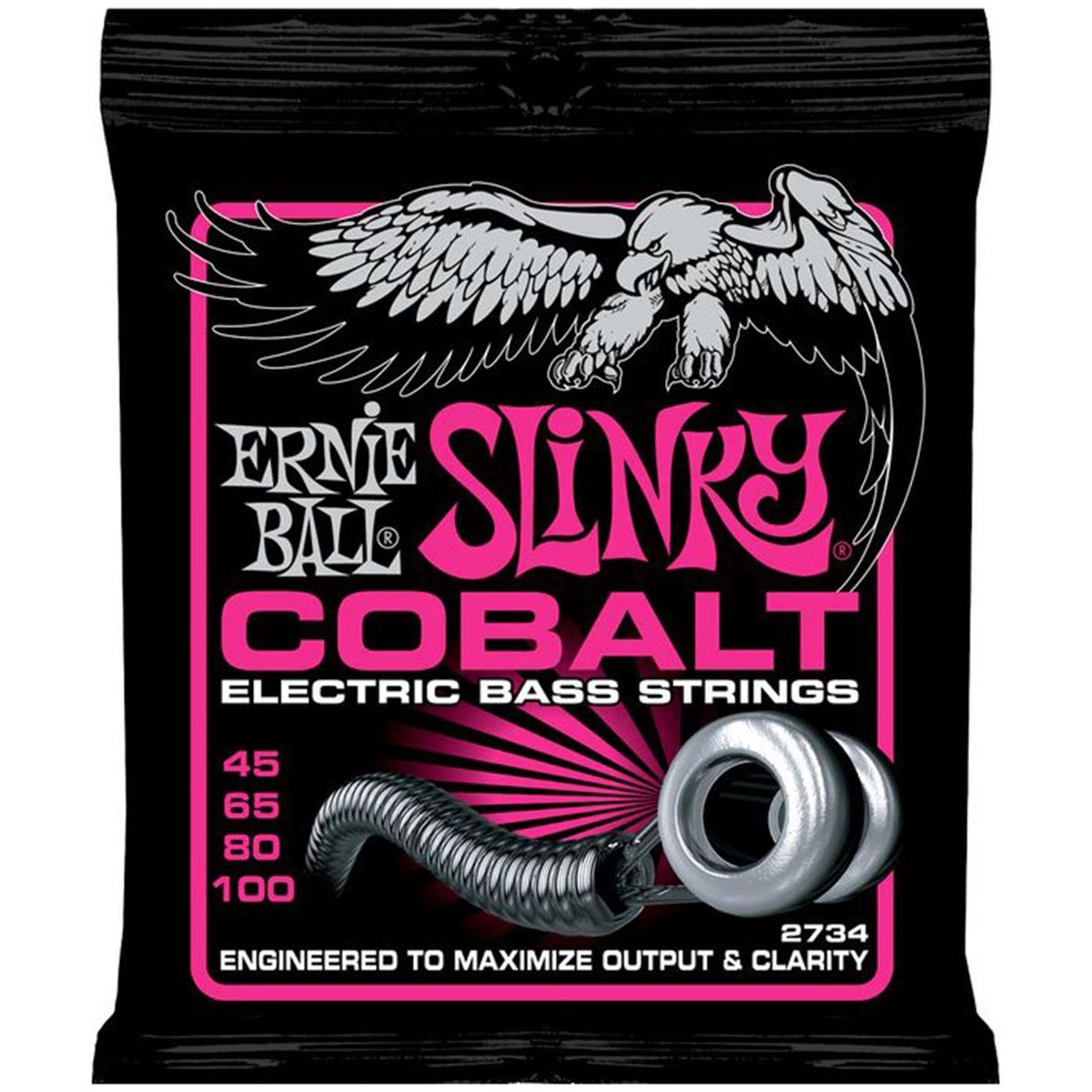 ERNIE BALL - BASS STRINGS - COBALT - 45-100 