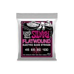 ERNIE BALL - BASS STRINGS - COBALT - FLATWOUND - 45-100