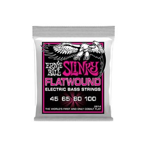 ERNIE BALL - BASS STRINGS - COBALT - FLATWOUND - 45-100