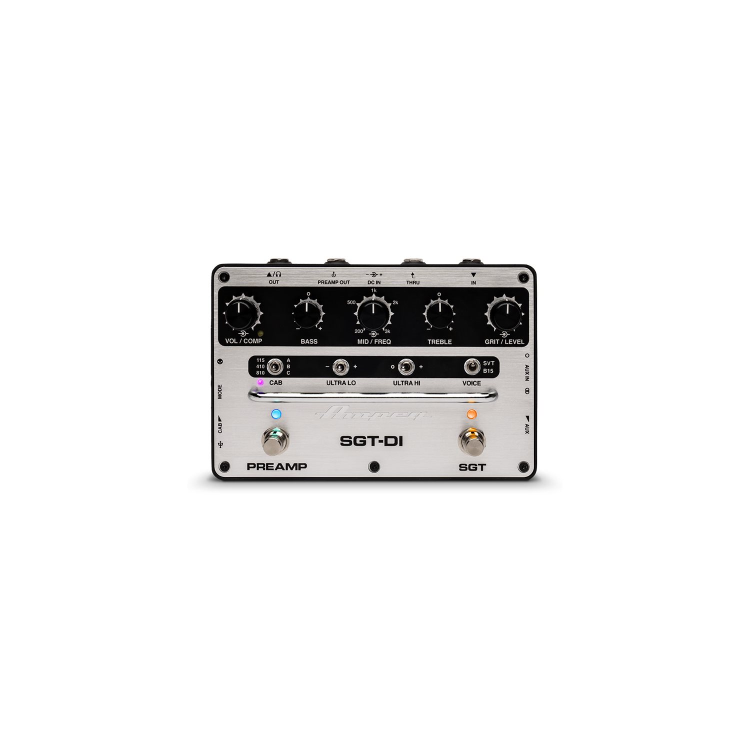 AMPEG - SGT-DI - Pédale de préamplificateur de basse et DI / simulateur de Cab